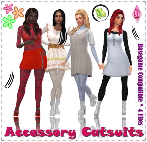 Annetts Sims 4 Welt Accessory Catsuits 4 Files