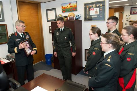 Army Cadet Receives Vcds Commendation Army Cadet League Of Canada