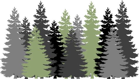 Green Gray Forest Clip Art At Vector Clip Art