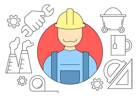 Construction Engineering Icons 129883 Vector Art At Vecteezy