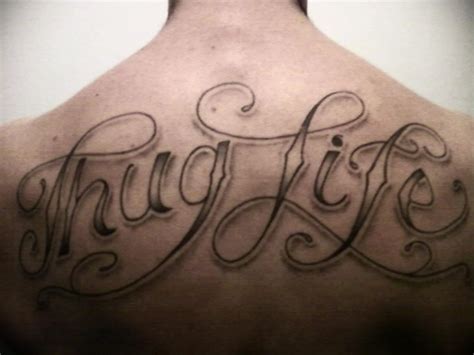Thug Life Tattoo Best 3d Tattoo Ideas Thug Life Tattoo Life