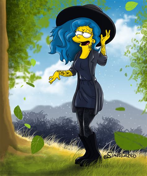Simpsonized Art Marge