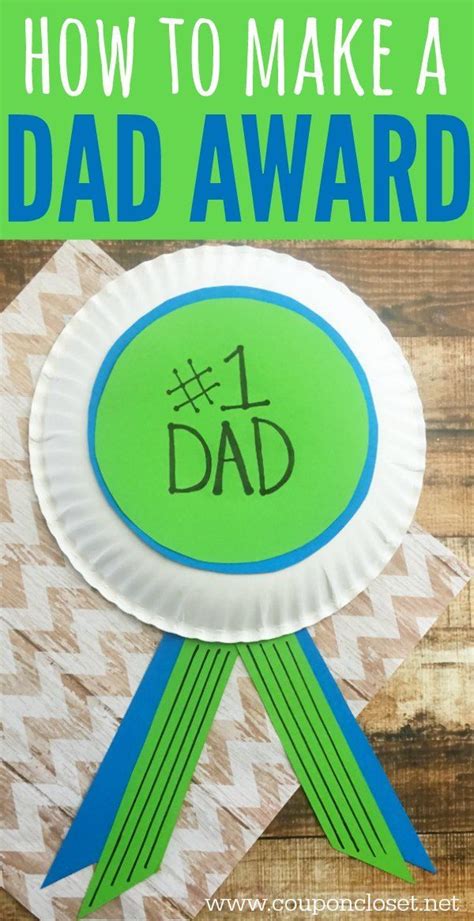 Homemade Fathers Day T Idea Have The Kids Make This 1 Dad Award