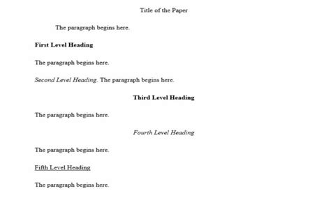 Mla Format Paper Example Title Formatting Guidelines