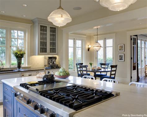 If you're prone to setting off the smoke alarms while cooking (no judgment), consider installing a range hood over your island stovetop. Stove Top In Island Design Ideas & Remodel Pictures | Houzz
