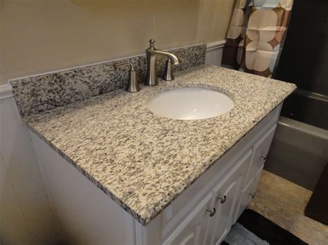 Tiger Skin Granite Vanity Countertops Traditional Bathroom Cedar