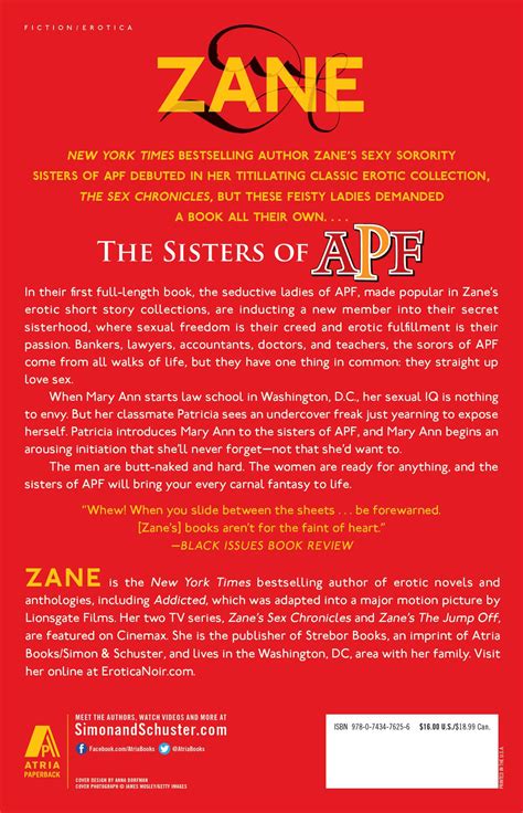 The Sisters Of Apf Book By Zane Official Publisher Page Simon
