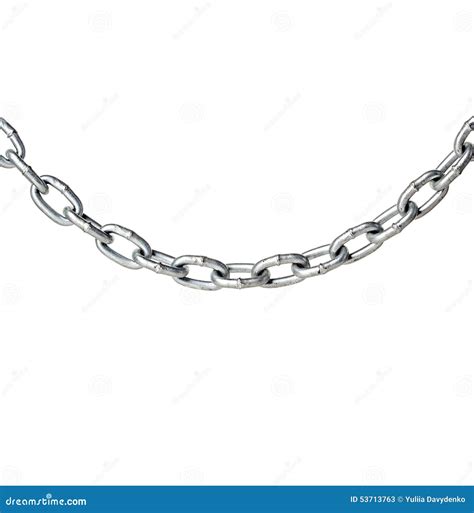 Metal Chain Isolated Stock Image Image Of Chain Equipment 53713763
