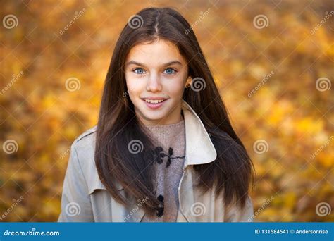 Portrait D Une Petite Fille De Belle Brune Image Stock Image Du