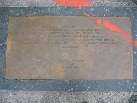 Ninoy aquino's dramatic assassination in 1983 electrified the country. Ninoy Aquino Assassination Marker - Parañaque