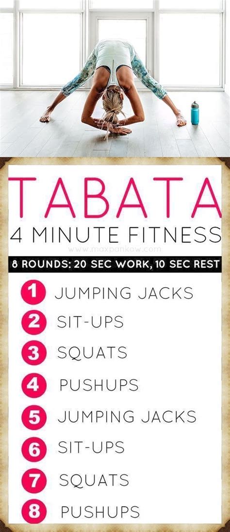 4 Minute Tabata Workout Çömelme Squat Tabata