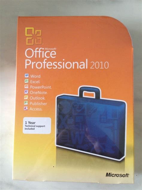 Microsoft Office Professional 2010 3264 Bit Retail License Media