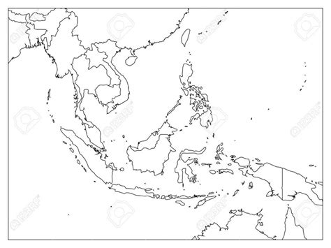 Printable Blank Map Of Southeast Asia Printable Maps Gambaran