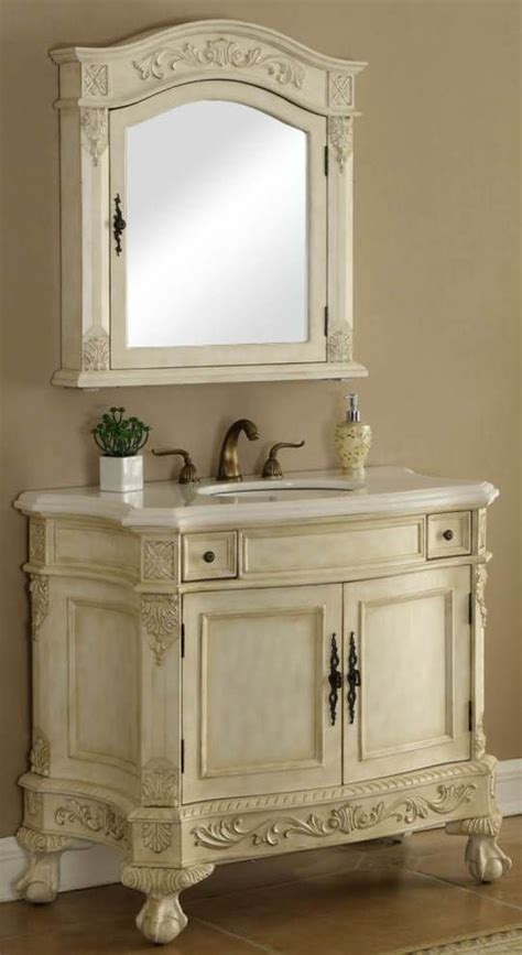 Vintage distressed cabinets, mirrors, vanity units and more gorgeous shabby chic inspired items and ideas for you bathroom | see more about shabby chic. 40in Dalia Vanity | Sink Vanity Chest | Vanity with Mirror ...