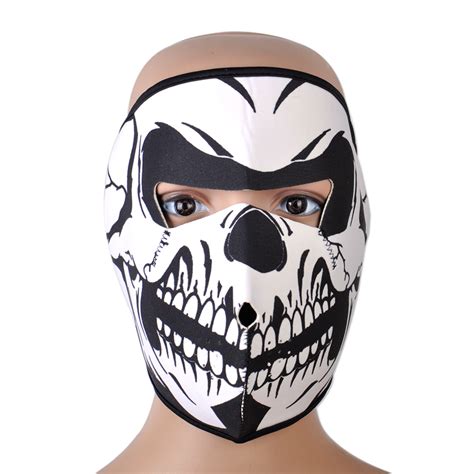 New Punk Skull Neoprene Full Face Mask Ski Skeleton Reversible