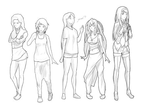 Standing Poses For Drawing At Getdrawings Free Download