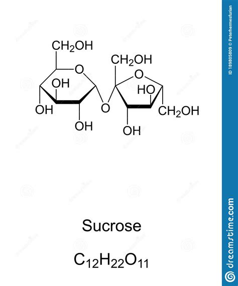 Sucrose Common Sugar Chemical Structure And Formula