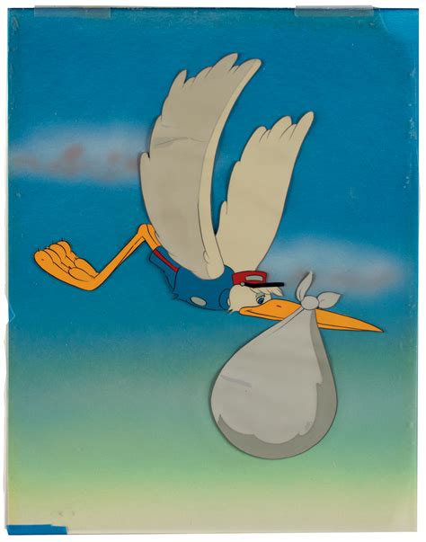 Stork Production Cel From Dumbo RR Auction