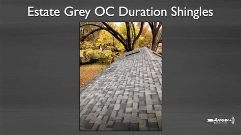 Estate Grey Owens Corning Duration Shingles Youtube