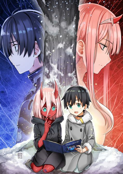 Darling In The Franxx Wallpaper Phone Hiro And Zero Two Darling In