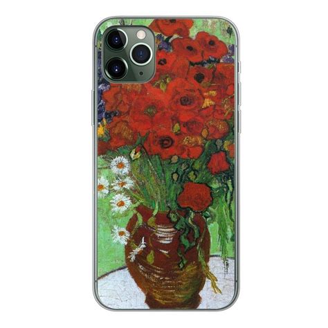 Muchowow Handyhülle Vase Mit Roten Mohnblumen Und Gänseblümchen Vincent Van Gogh Handyhülle