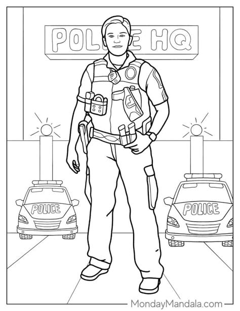 Coloring Pages Of Police Station