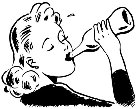 Lady Drinking Clipart Clip Art Library
