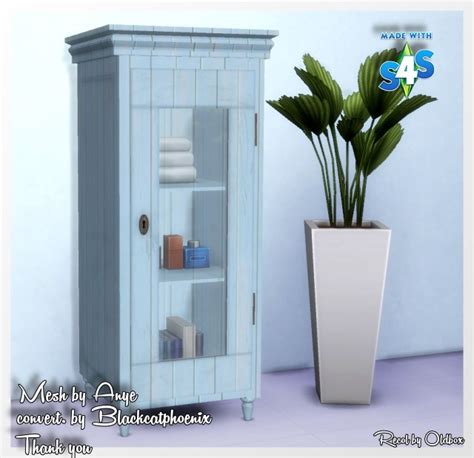 Anye Shabby Country Cabinet Recolor By Oldbox At All 4 Sims Sims 4