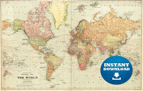 Vintage World Map Printable Printable World Holiday My Xxx Hot Girl