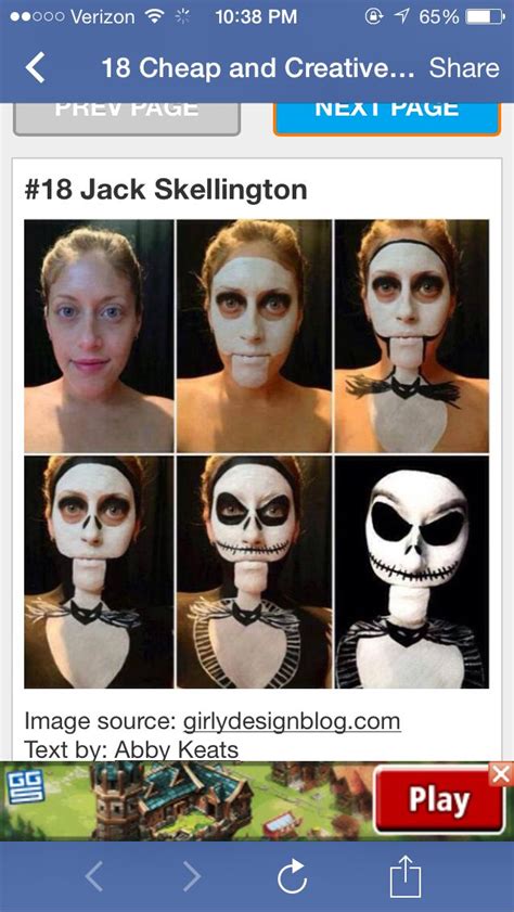 Halloween Makeup Tutorial Jack Skeleton The Nightmare Before