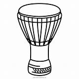 Drum African Instrument Musical Djembe Coloring Beat Icon Instruments Sound Icons Iconfinder sketch template
