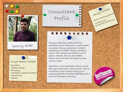 Example Of A Student Profile Leaflet Design Working Portfolio Design