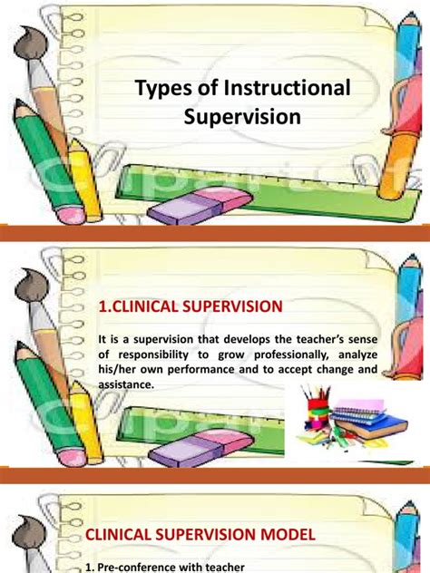 Types Of Instructional Supervision Pdf