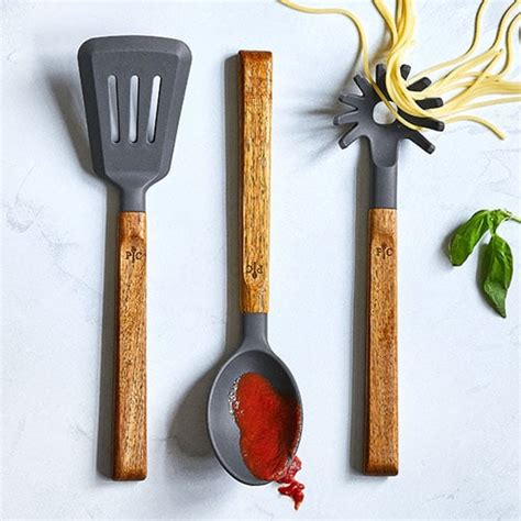 Silicone And Wood Utensil Set Shop Pampered Chef Canada Site