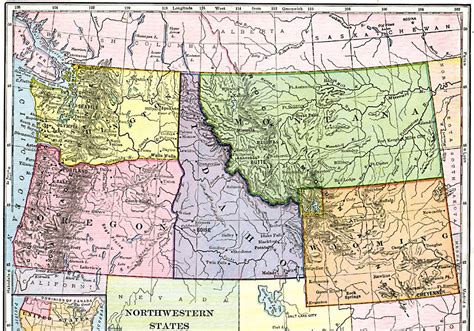 Map Of Northwest Us