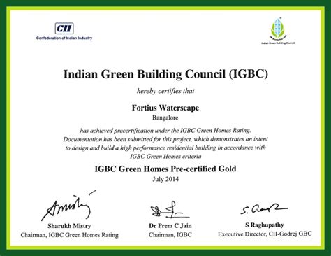 Eco Friendly Homes In Bangalore IGBC Green Building Certification