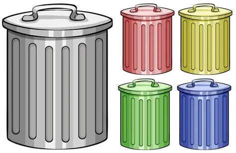 Trash Cans Stock Vectors Royalty Free Trash Cans Illustrations