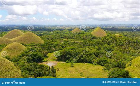 Chocolate Hillsbohol Philippines Stock Image Image Of Farmland