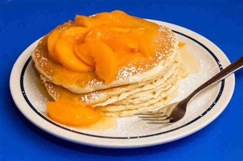 Ihop The Peach Topped Pancakes Rooty Tooty Fresh N Fruity We