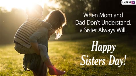 Happy Sisters Day 2021 Greetings And Quotes Whatsapp Messages Hd Images