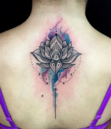 Lotus Flower Tattoo Watercolor By Juan David Castro R Flower Tattoo