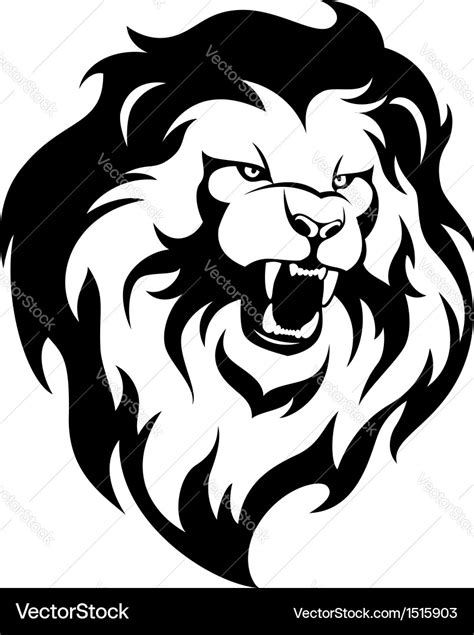 Roaring Lion Silhouette SVG