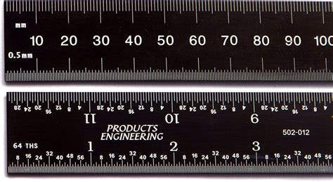Ruler In Mm Flexible Steel Ruler With Millimeters And Inches Mm In