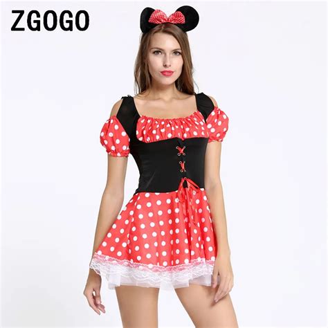 sexy christmas sexy costumes role play halloween minnie mouse women xmas costume cosplay dress