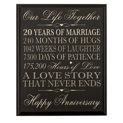 20 Ideas For 20th Wedding Anniversary T Ideas For Couple Home