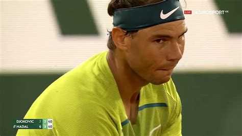Nadal Vs Djokovic French Open Qf 2022 Hd 60fps Youtube