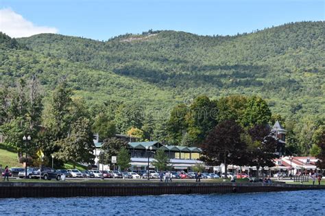 View Of Lake George From The Village In New York State Editorial Photo