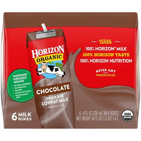 Horizon Organic Chocolate Lowfat Milk 48 Fl Oz From Rainbow Grocery
