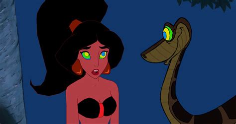 Test for something coming this summer =p. Kaa-and-Jasmine(GIF) by BillCiphersPuppet on DeviantArt
