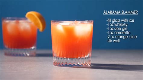 Alabama Slammer Cocktail Recipe Video Youtube
